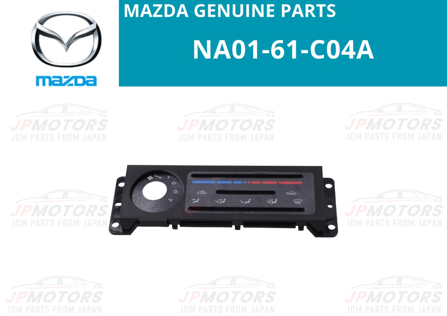 A/C Control Plate Air Conditioner Panel Mazda MX-5 Miata (1989–1997)