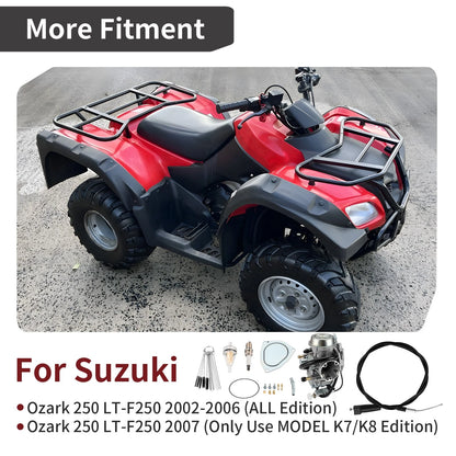 Carburetor & Throttle Cable for Suzuki Ozark 250 (2002–2007)