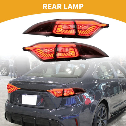 OLED Brake Tail Lights for Toyota Corolla (2020-2023) Red