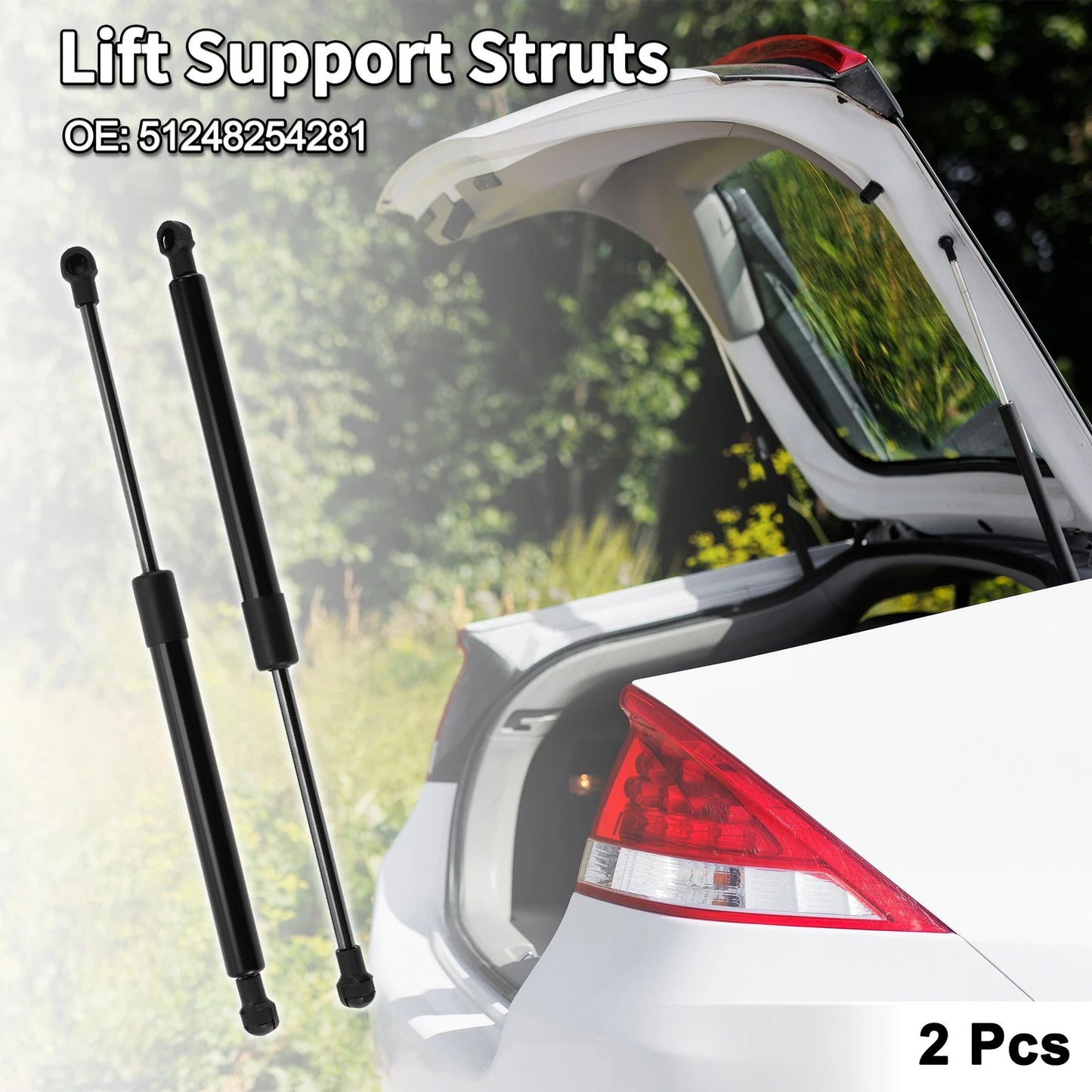 Rear Hatch Lift Supports for BMW 323Ci Coupe (2000) - 2 x Struts