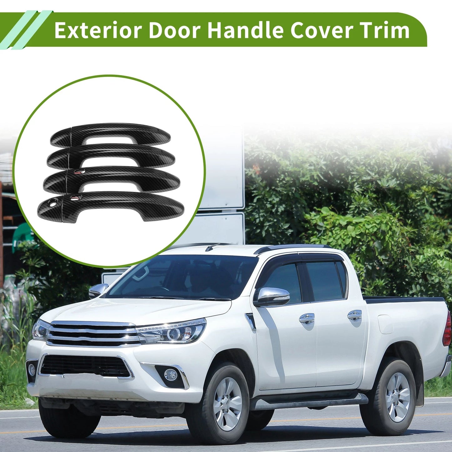 Exterior Door Handle Cover Trim for Toyota Hilux (2015-2023)