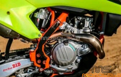 Dirt Bike Frame Guards Protector Orange for KTM EXC-F 250 350 450 500 (2020-2023)