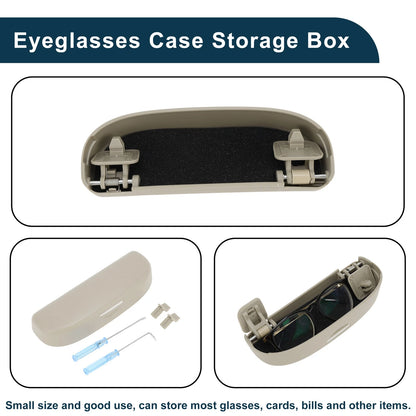 Sunglasses Case for Ford Puma MK2 ST Line X (2020-2025) ABS Beige 1 Set