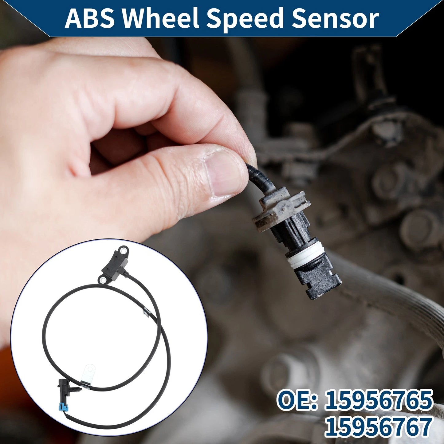 2x ABS Wheel Speed Sensors for Chevrolet C3500