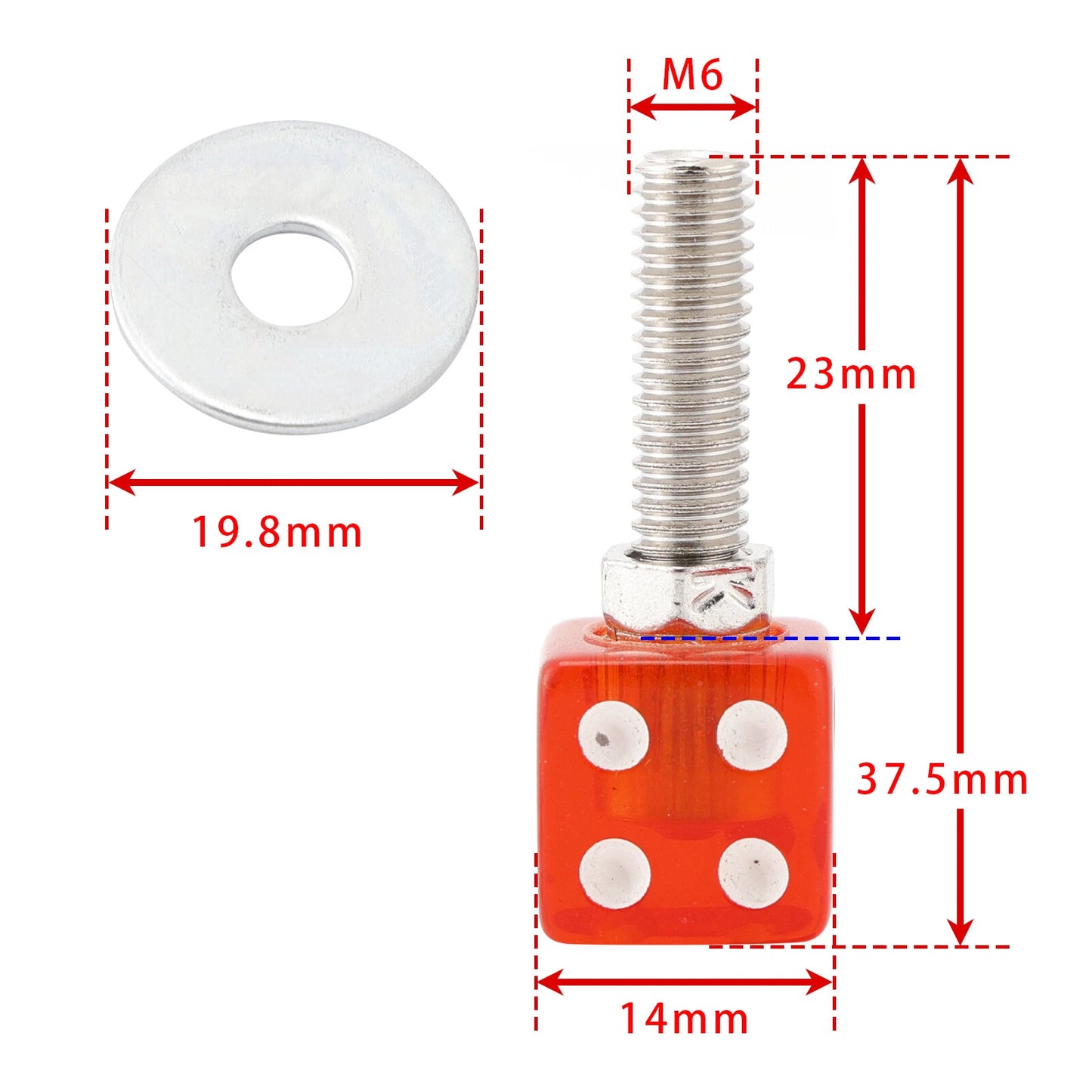 4pcs License Plate Screws for Custom Motorcycle Chopper