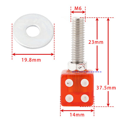 4pcs License Plate Screws for Custom Motorcycle Chopper