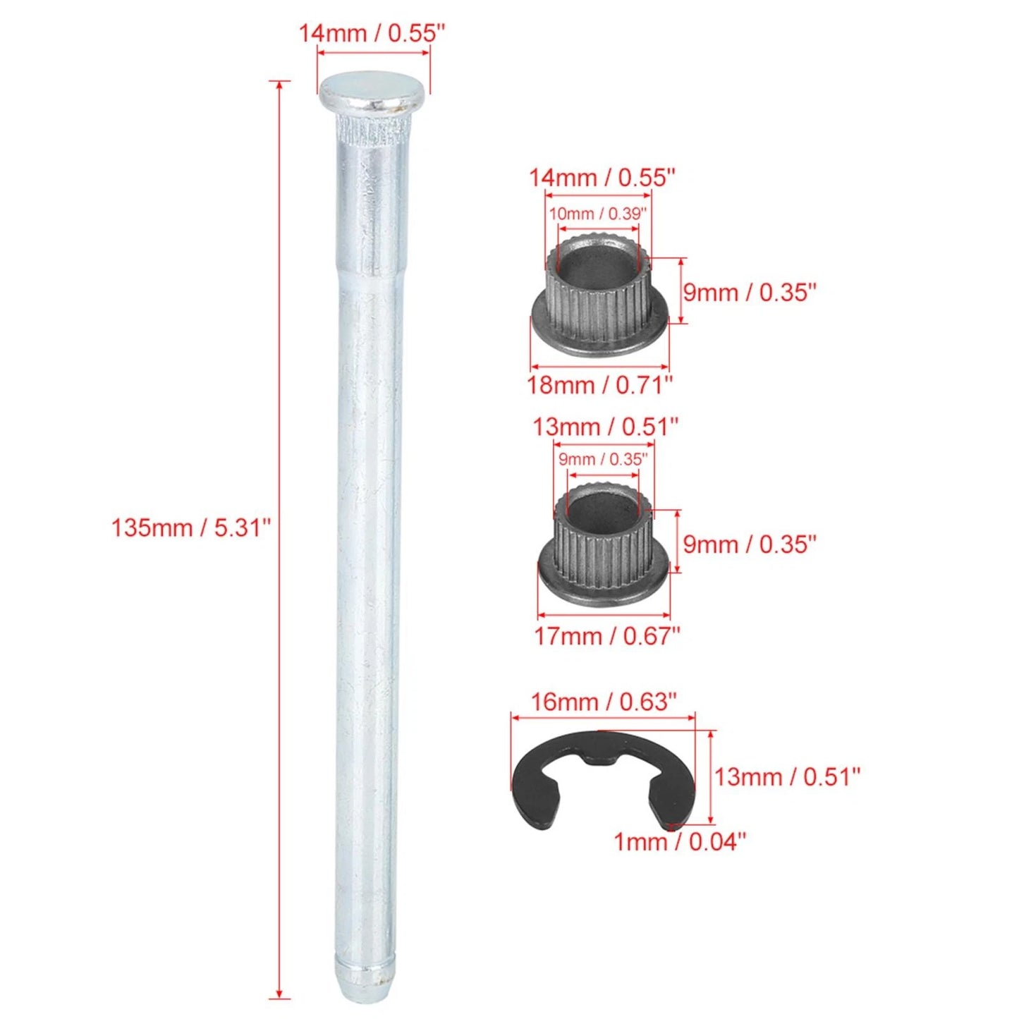 2-Door Door Hinge Bushing Liners Replacement for Chevrolet K3500