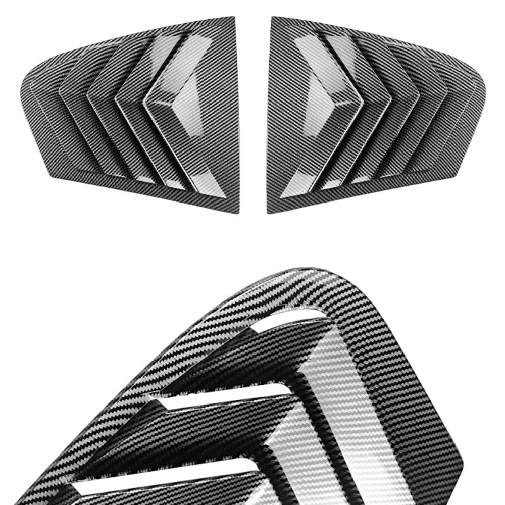 Carbon Look Side Window Quarter Louver Covers for BMW 5-Series G30 Sedan (2018–2023)
