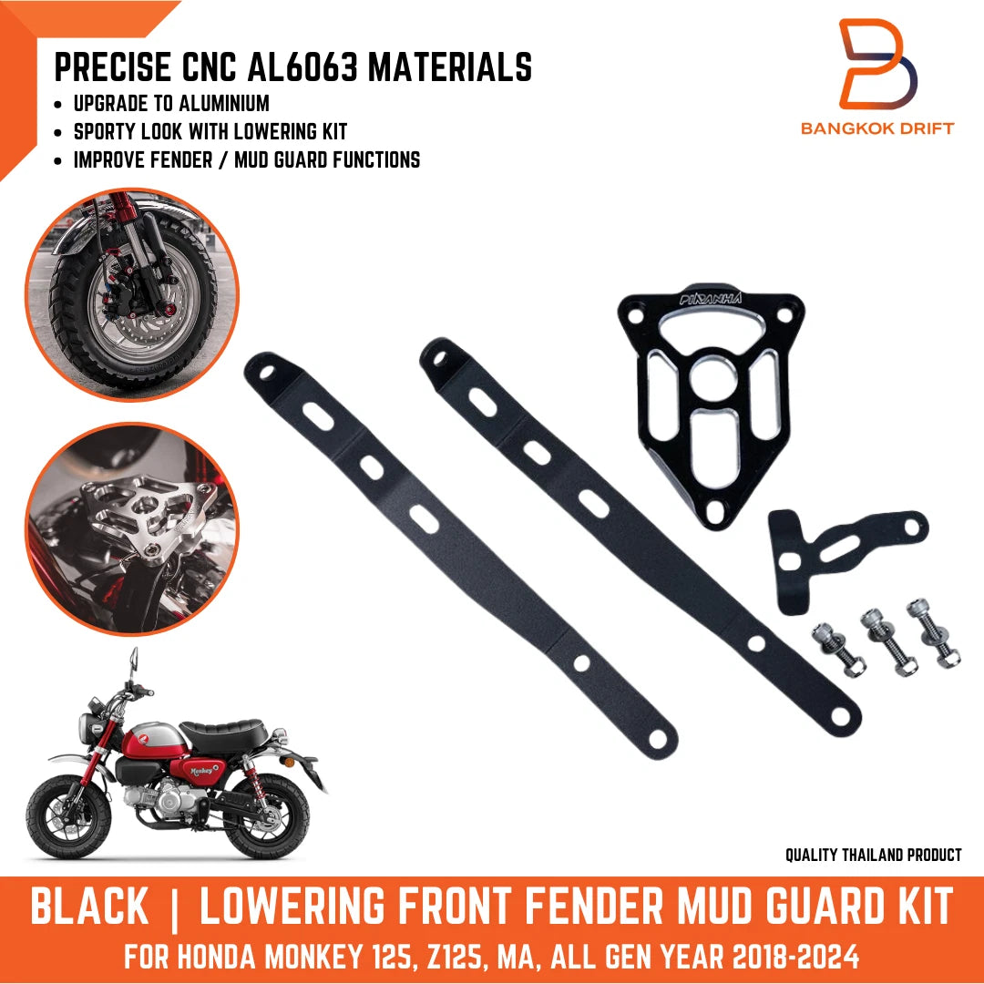 CNC Lowering Front Fender Mud Guard for Honda Monkey Z125 (All Gen)
