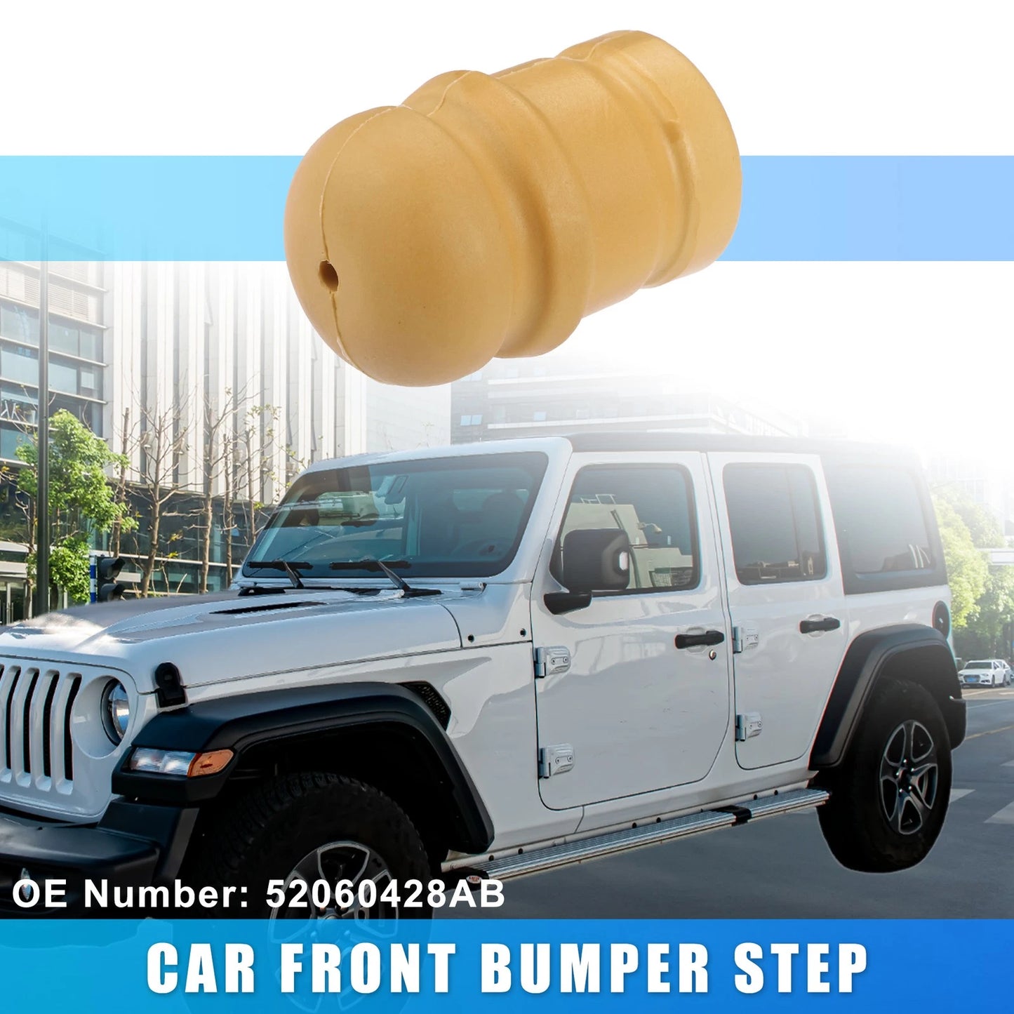 Front Bumper Step for Jeep Wrangler 2-Door & 4-Door (2011-2018)
