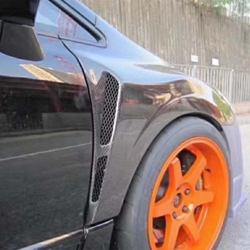 For Honda Civic FD2 2006-2011 Front Vented Fender REAL Carbon Fiber