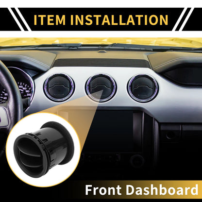 Dash AC Heater Air Vent for Ford F150 2004-2008 Center Outlet Black