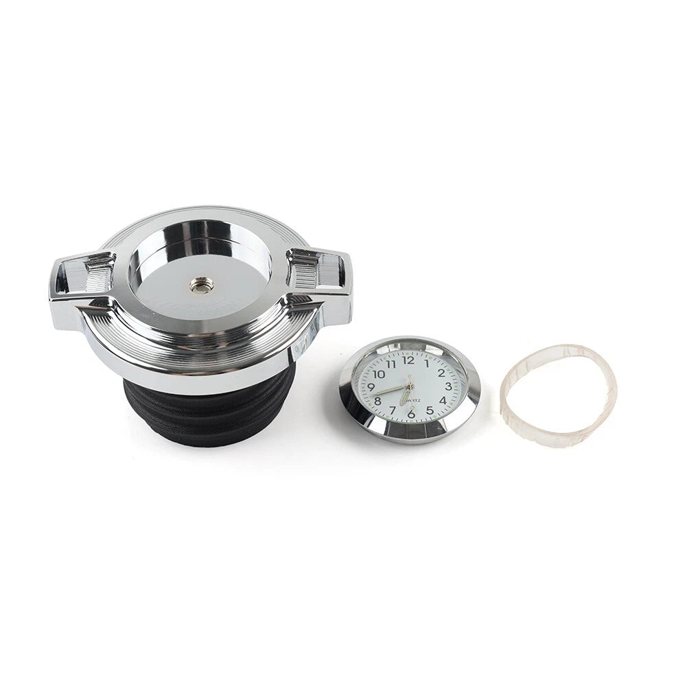 Chrome Fuel Gas Tank Oil Cap Cover for Harley Sportster 883, Softail, Dyna