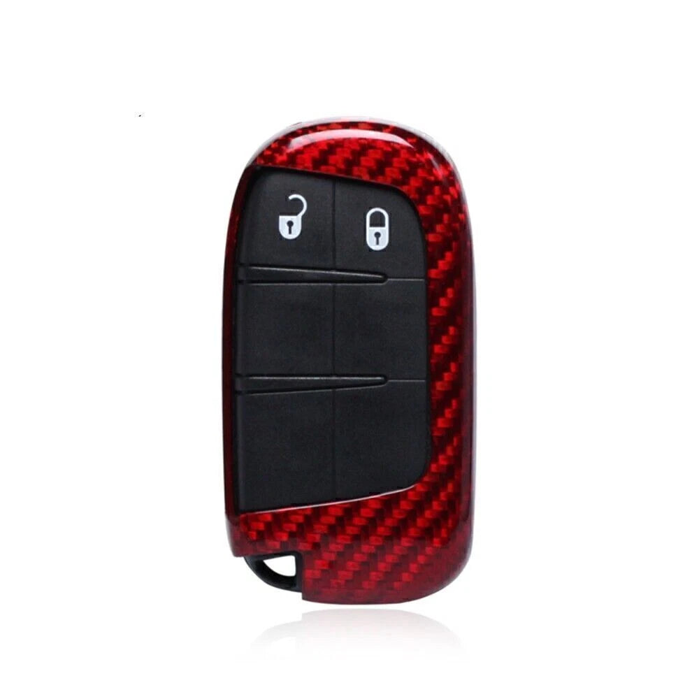 Carbon Fiber Key Case Cover for Jeep/Dodge (2011-2023)