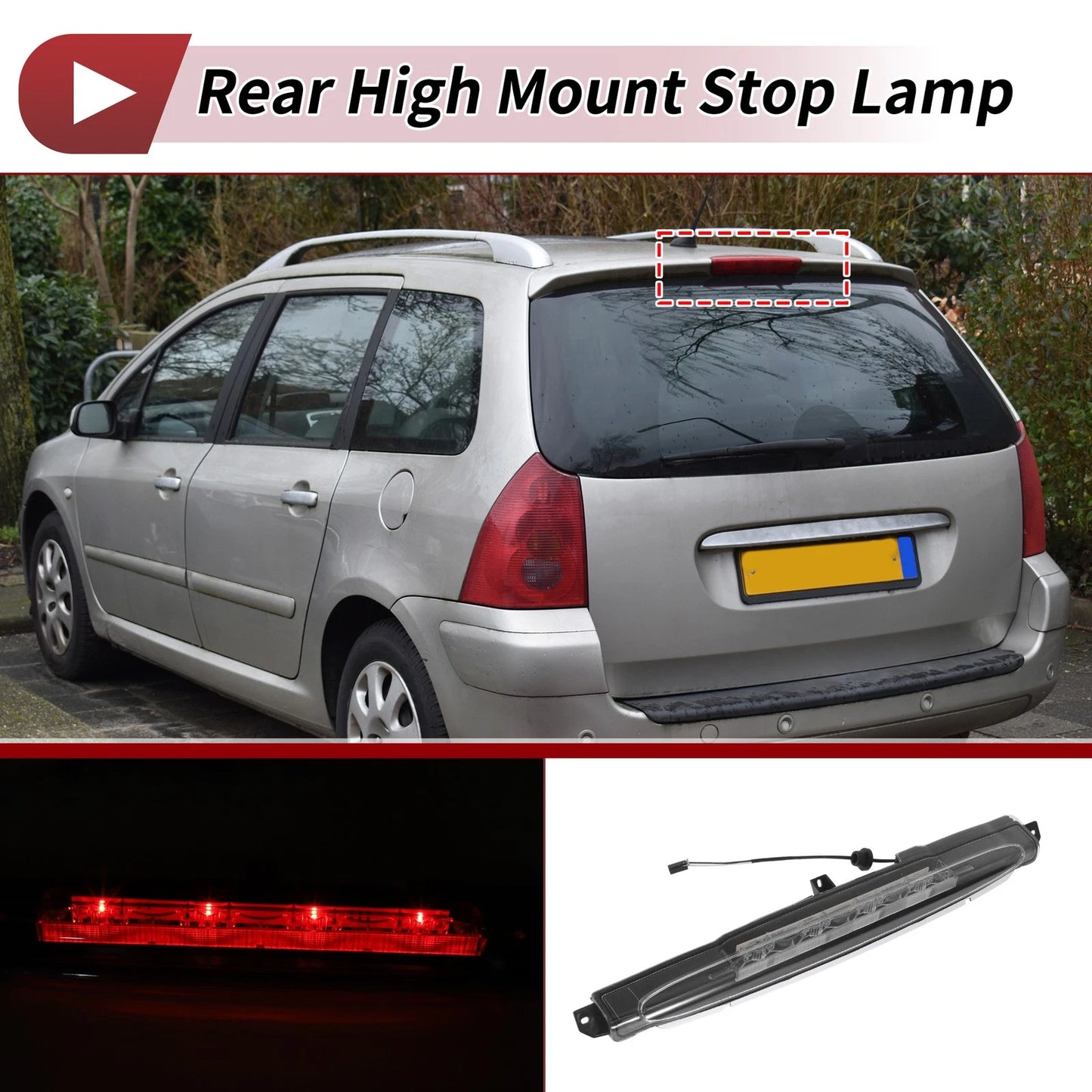 White LED Third Brake Light for Buick Rainier (2004–2007)