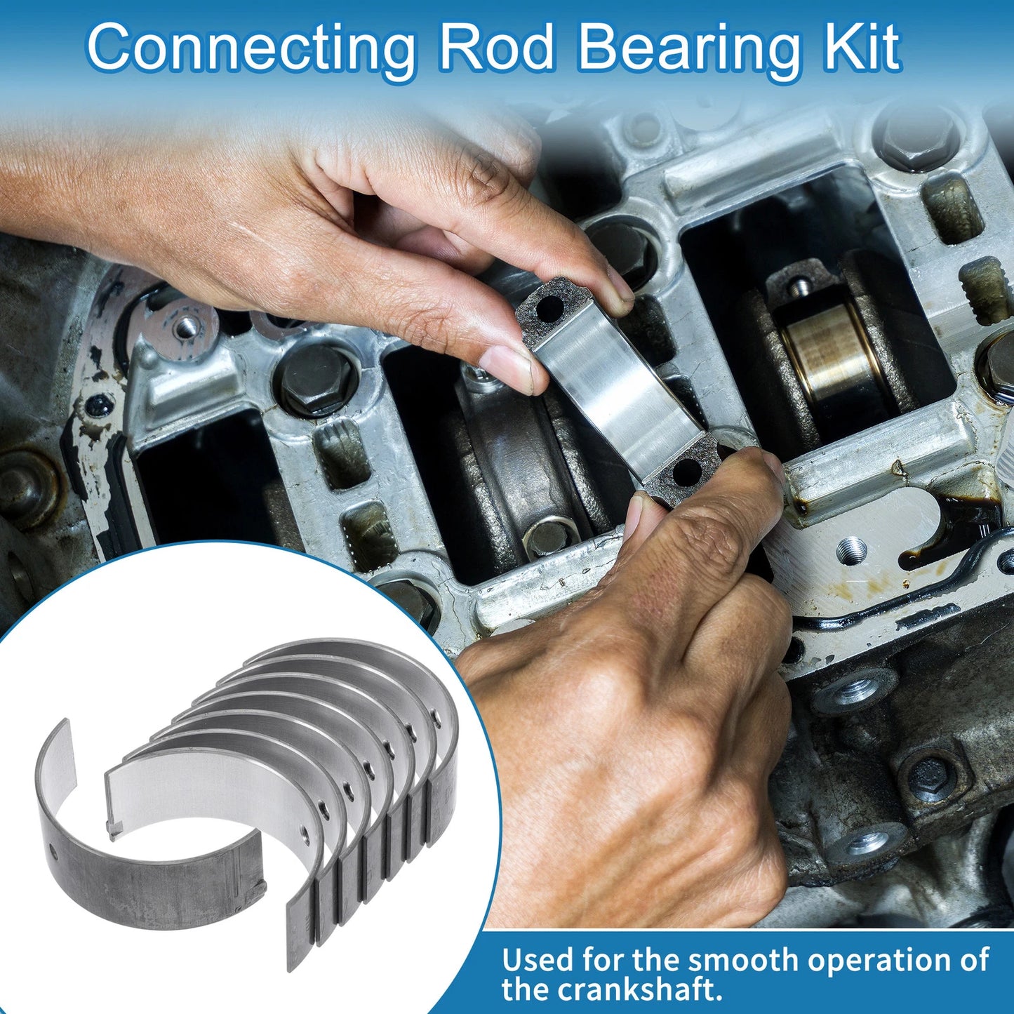 8 x Connecting Rod Bearing Set for Toyota 4Runner (1990-1995)