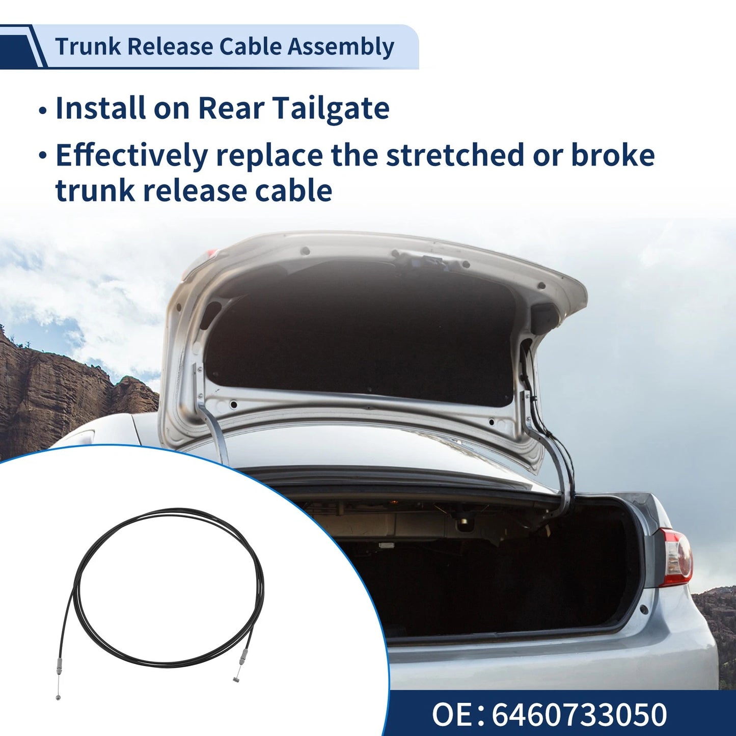 Trunk Lid Release Cable for Toyota Camry (1997–2001)