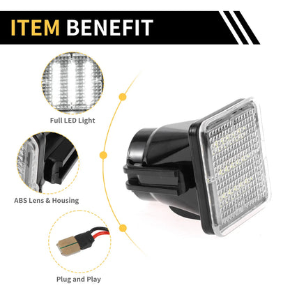 License Plate Light Tag Lamp for Toyota Tundra (2014-2019) Clear Lens