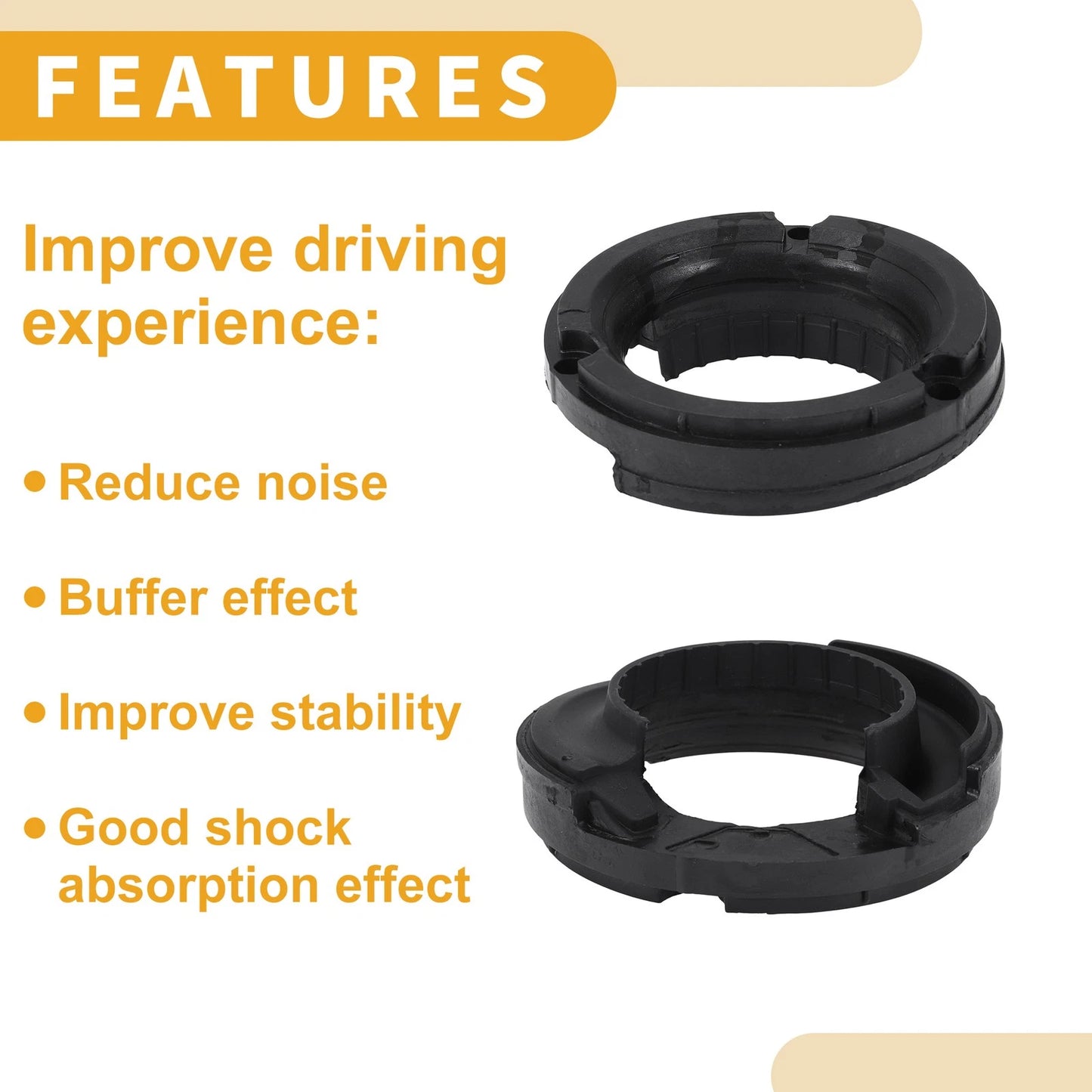 Coil Spring Insulators for BMW 750i 2009-2015 Rubber 1 x Pair