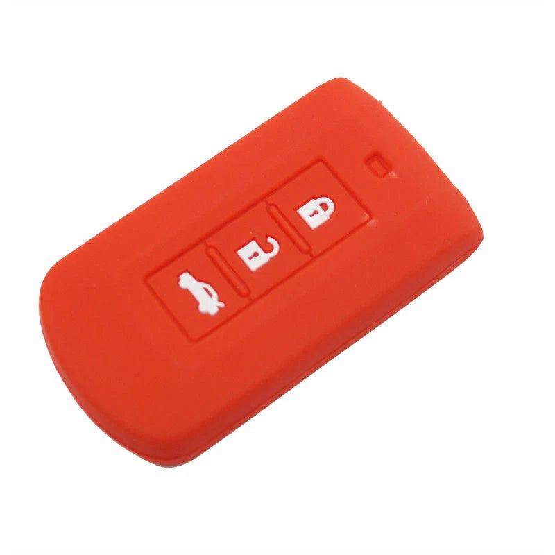 Red Silicone Remote Key Cover Bag fit for MITSUBISHI Lancer Grandis Outlander