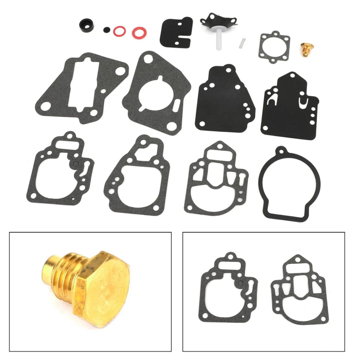 Carburetor Rebuild Kit for Mercury 6-25HP Outboards (1395-97611, 18-7212)