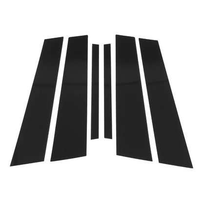 6 Pcs Black Door Pillar Window Trim for BMW 3-Series (2013-2018)
