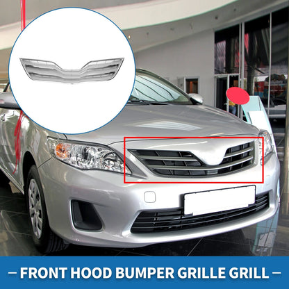 Front Bonnet Bumper Grille for Toyota Camry (2010) - Chrome Silver Tone