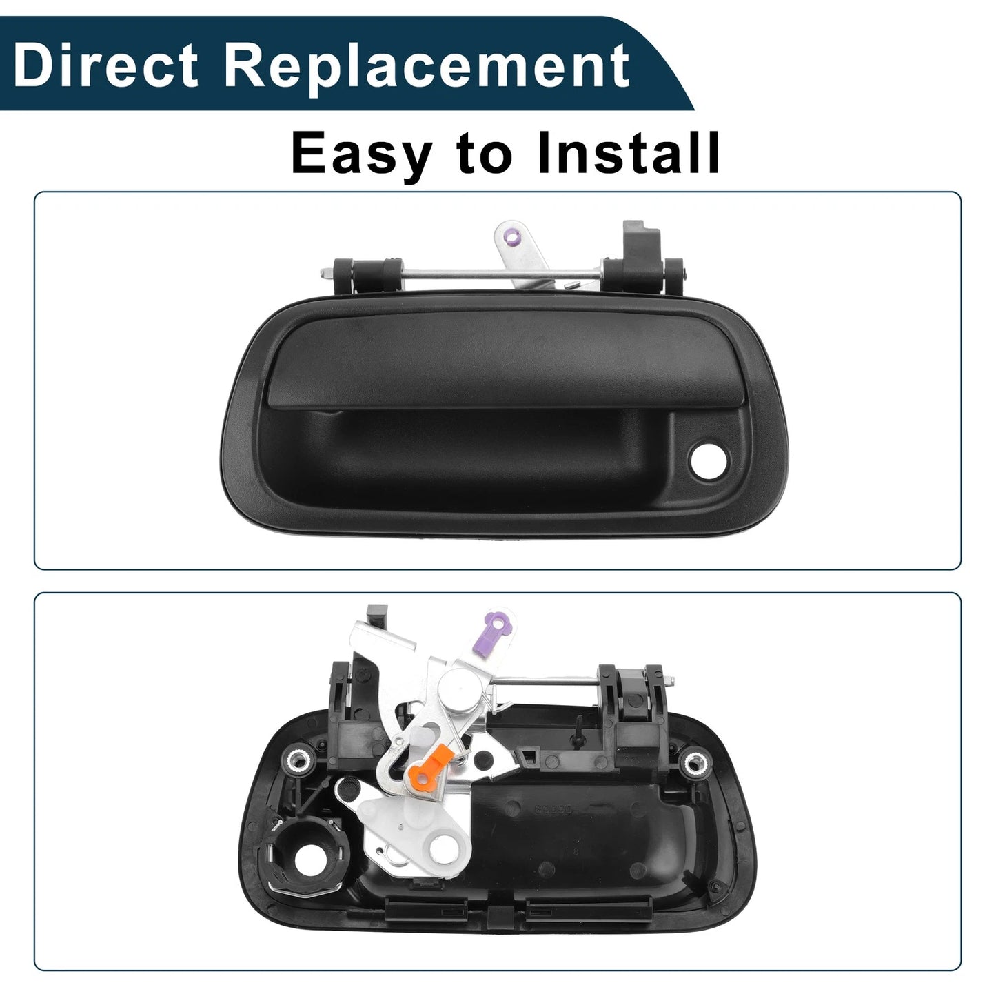 Tailgate Handle Bezel Black for Toyota Tundra  1 Pc