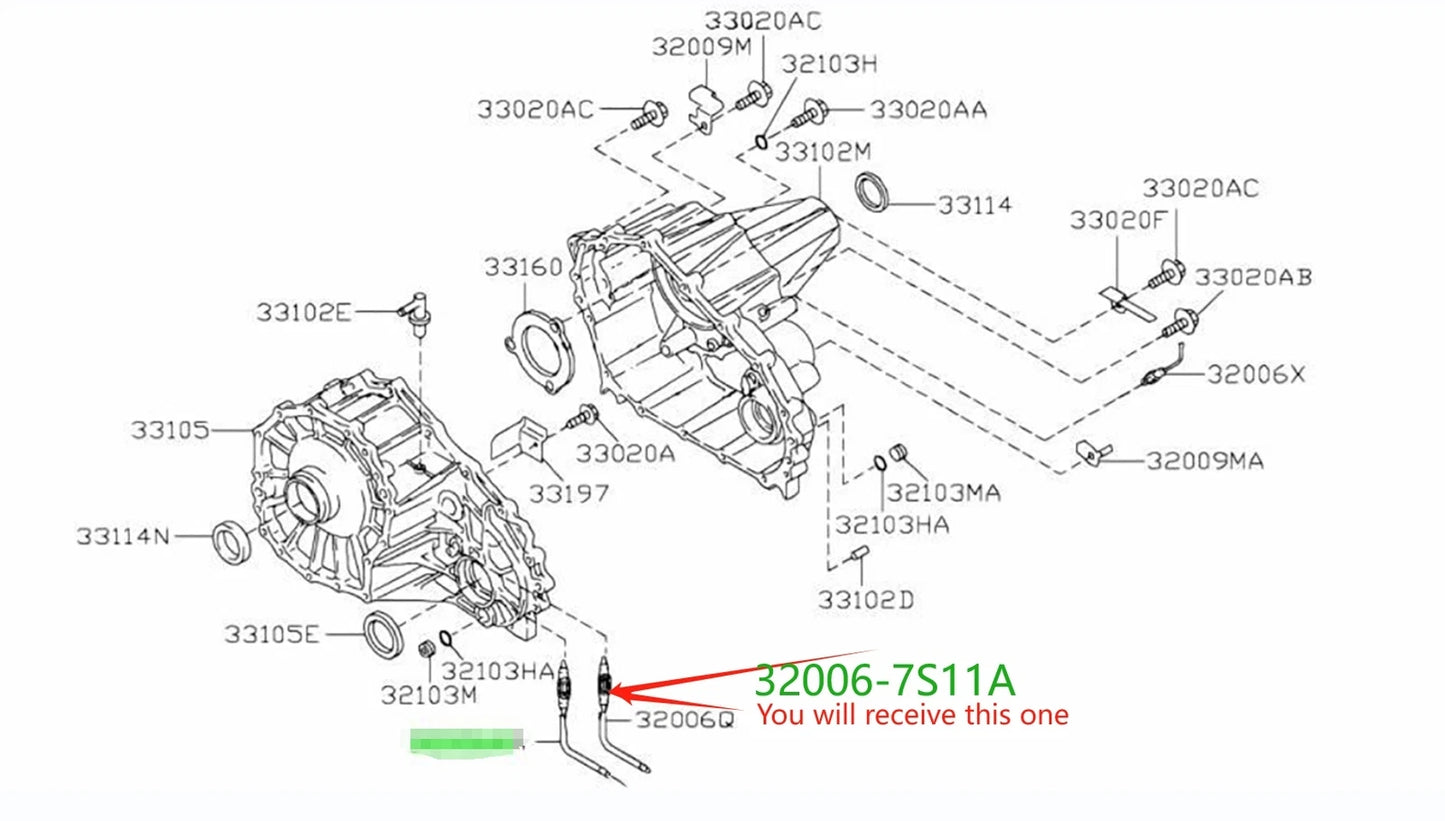 Nissan Navara D40 Gearbox Neutral Position Switch Sensor (2005-2015)