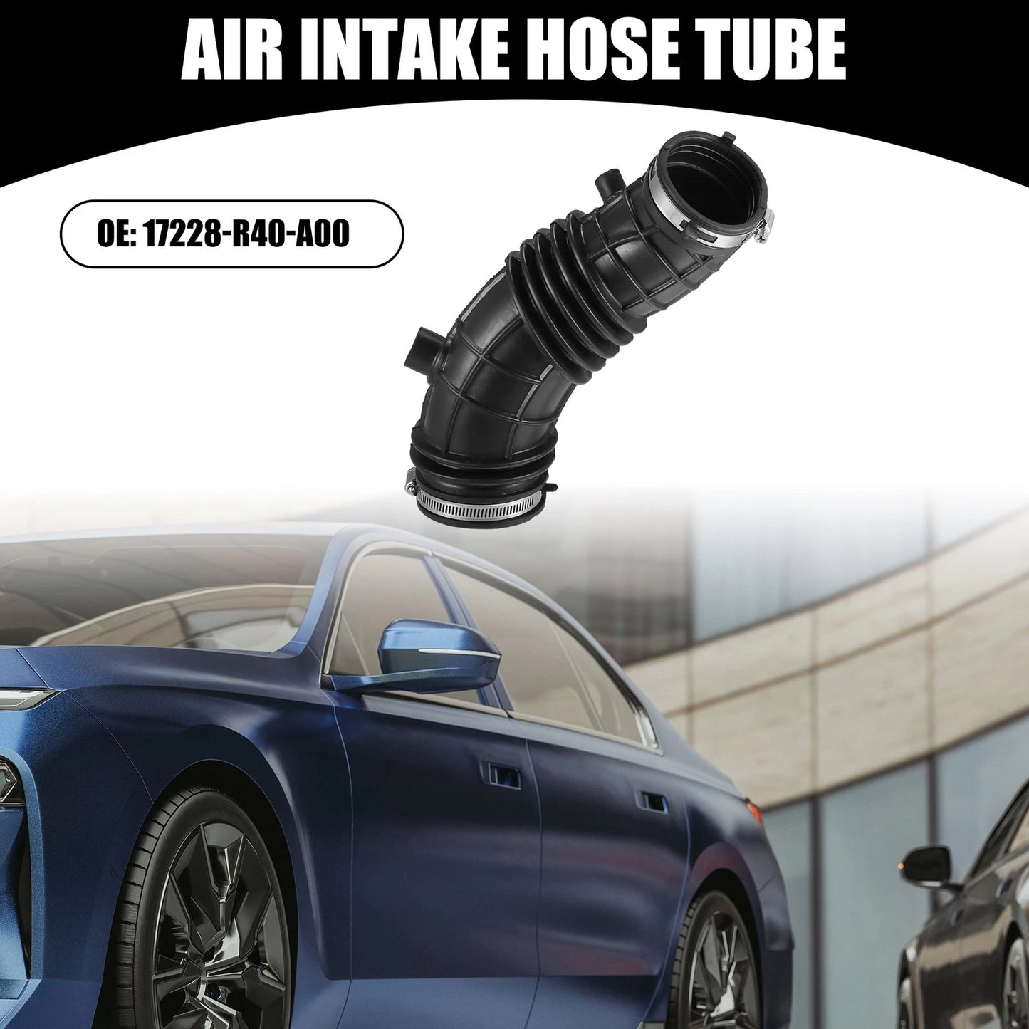 Air Cleaner Intake Hose Tube with Clamps for Honda Accord 2.4L (2008-2012)