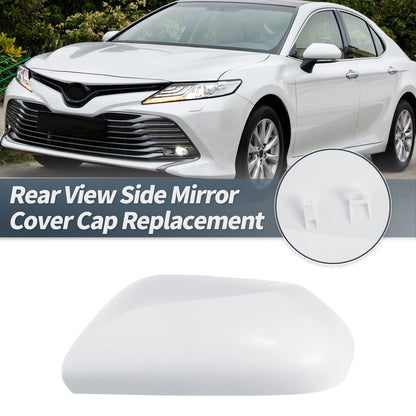 Left Side Door Mirror Cover Cap White for Toyota Camry (2018-2023)