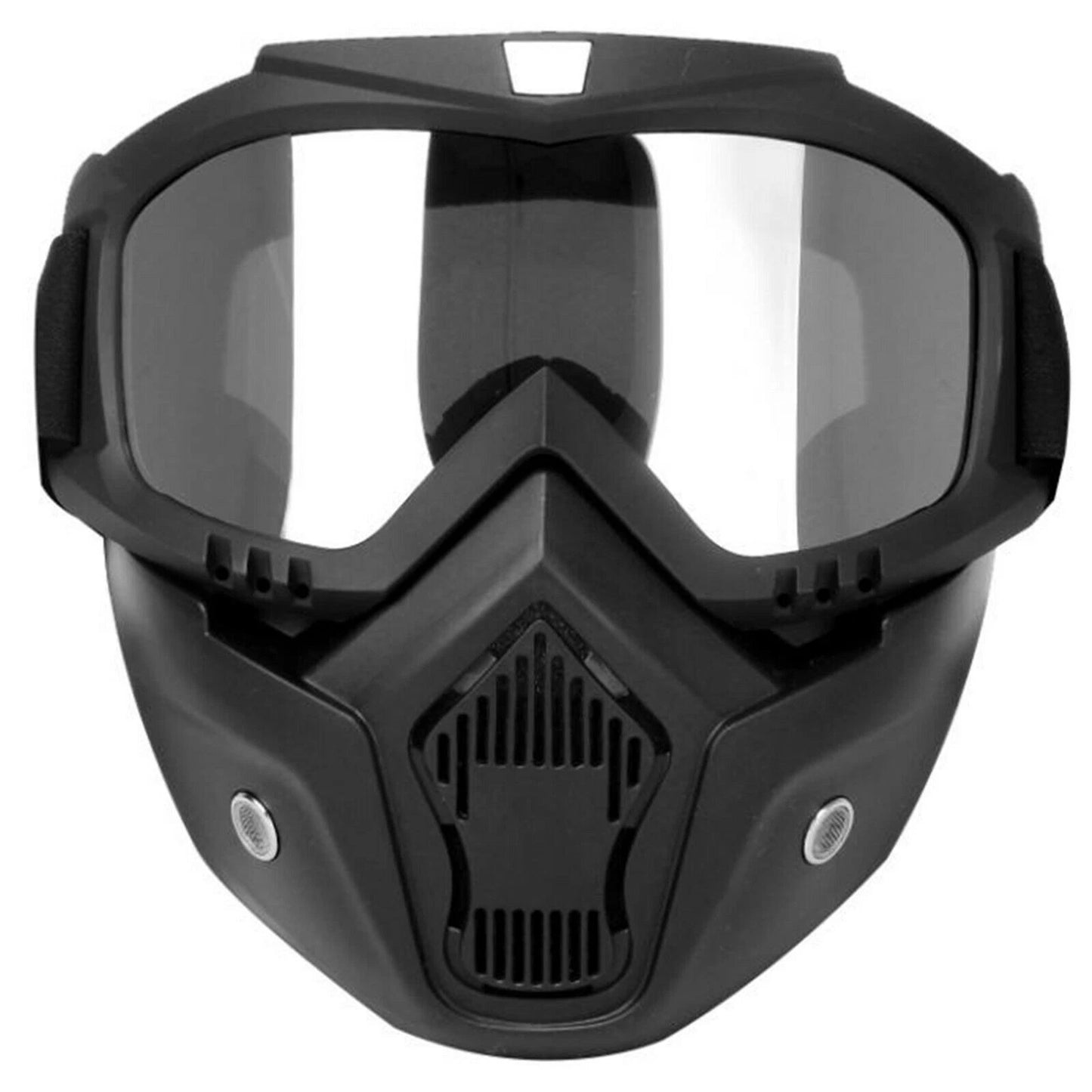 Clear Tactical Full Face Paintball Airsoft Mask Goggle for Motorcycle
