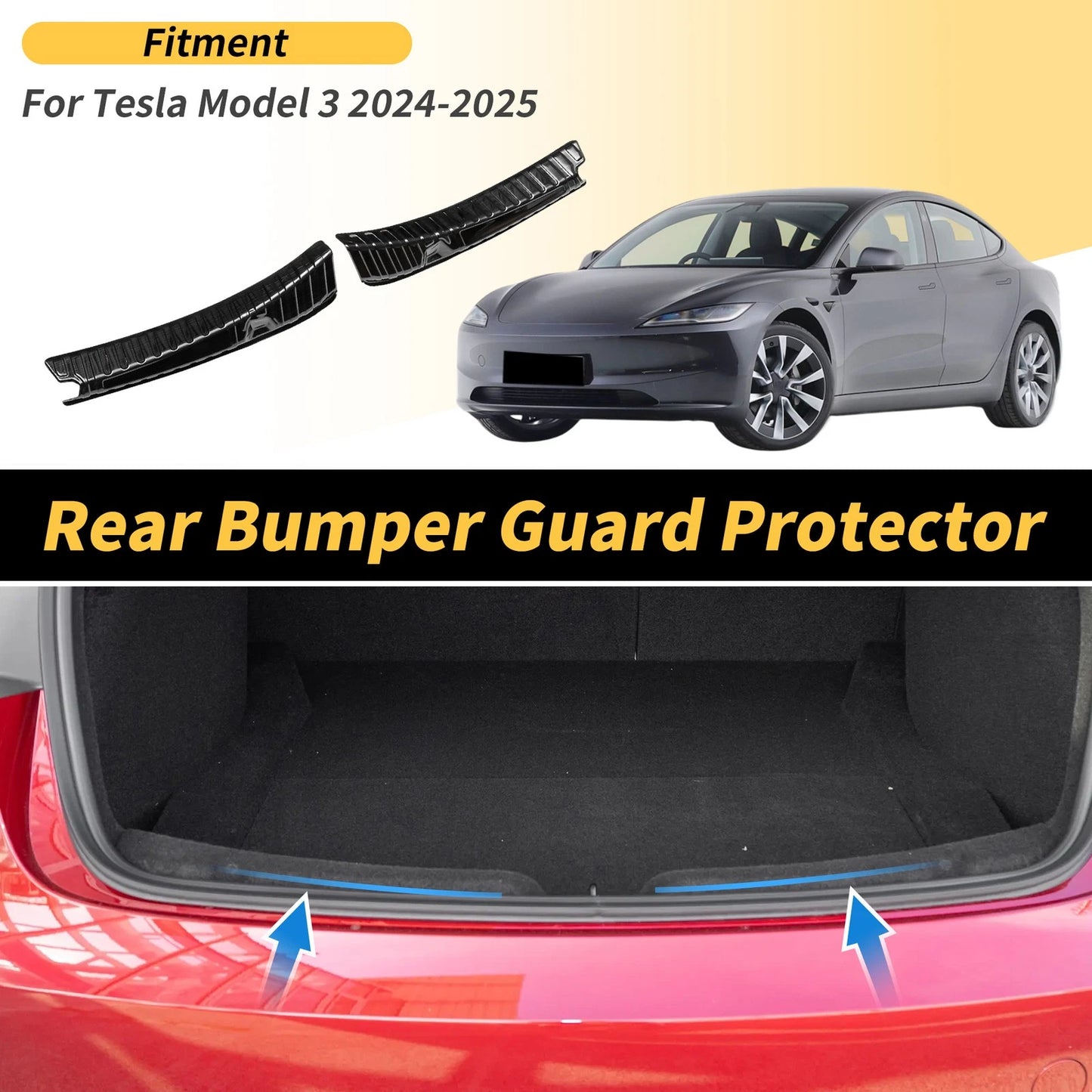 Bumper Guard for Tesla Model 3 Titanium Tone (2024-2025)