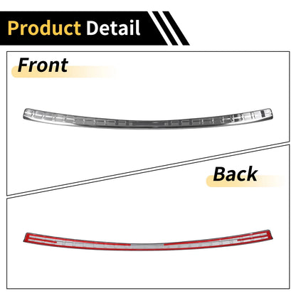 Rear Bumper Topper for Honda CR-V 2023-2025 Silver Tone 1 x Piece
