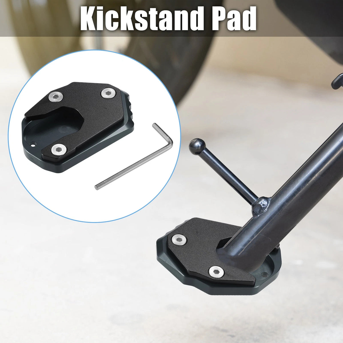 Set Motorcycle Kickstand Pads for KAWASAKI Z900RS (2018–2022)