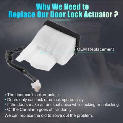 Rear Liftgate Door Lock Actuator Motor with Cable for Toyota 4Runner (2010–2022)
