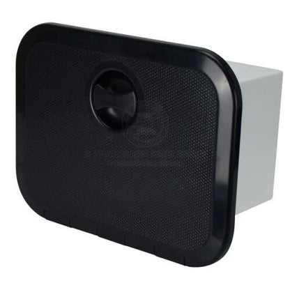 Access Hatch Storage Box for Caravan/Boat/RV Black Lid with 3 Drawers