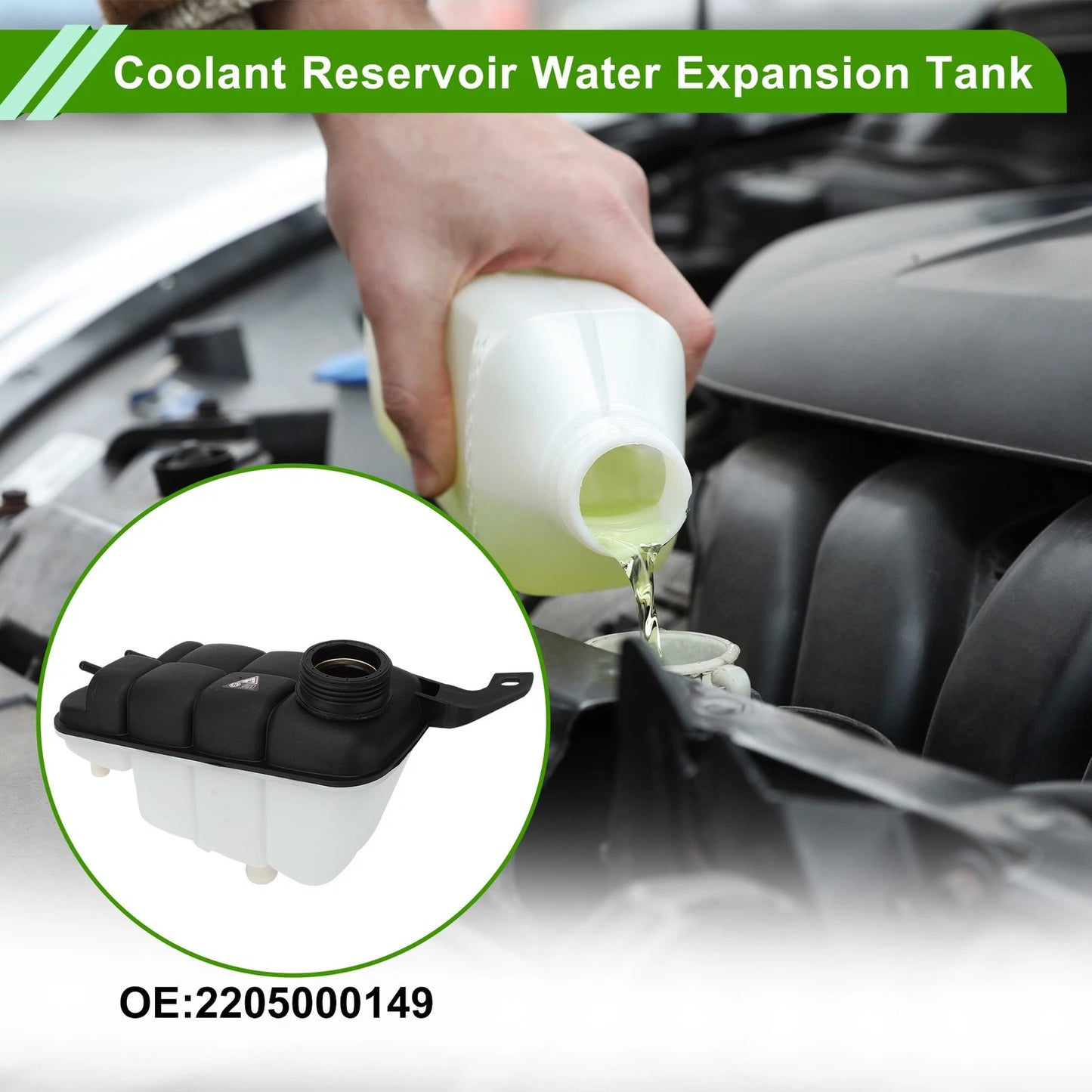 Coolant Expansion Overflow Tank for Mercedes CL55 AMG (2003-2011)