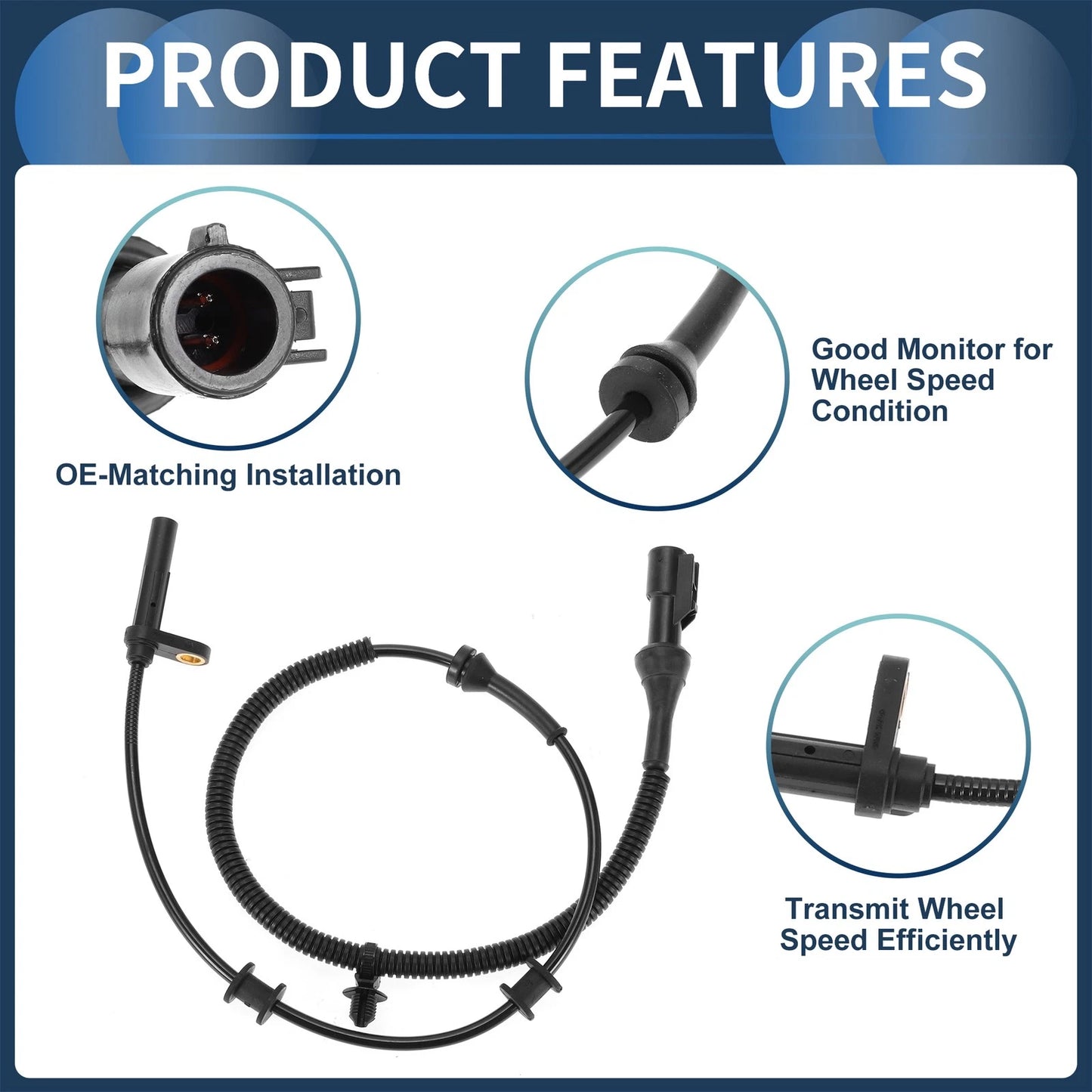 ABS Wheel Speed Sensor for Ford F-150 2014 RWD Front (2014)