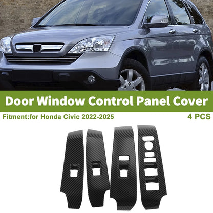 4 x Window Switch Bezel Covers for Honda Civic (2022-2025)