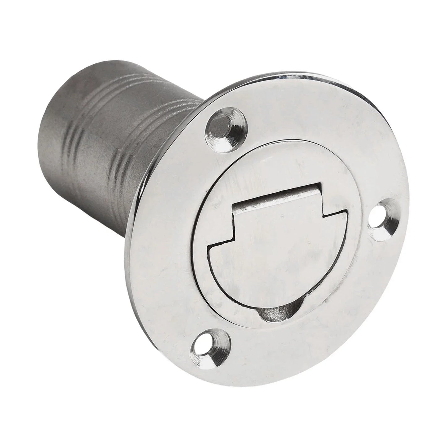 Polished Keyless Fuel Tank Cap in Stainless Steel for Boats 12 Inches