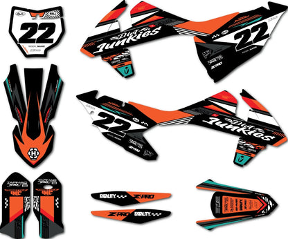 Wild Style Decal Sticker Kit for KTM SX (2016-2018)