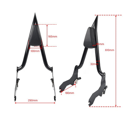 Sissy Bar Passenger Backrest for Harley Softail Fat Bob FXFB FXFBS (2018-2023)