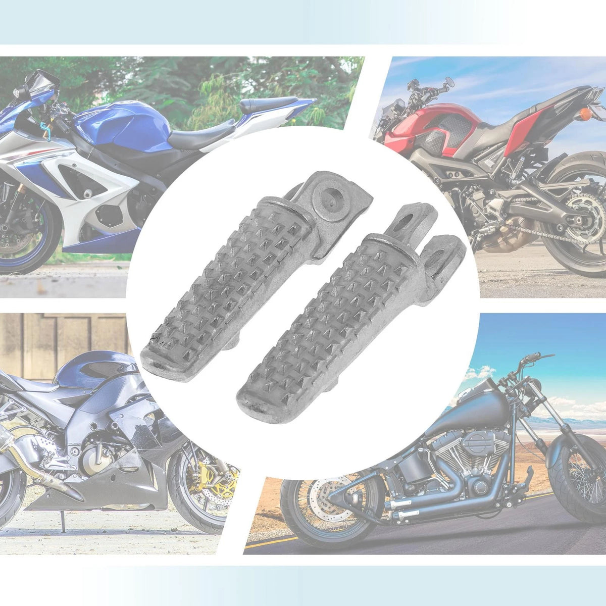 8mm Metal Motorcycle Footrest Footpeg for Honda Bike