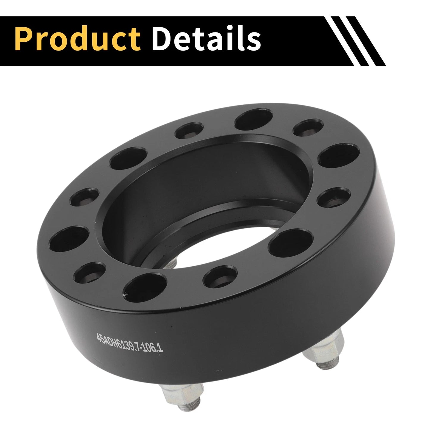 2 x 6x139.7mm Wheel Spacers 108mm for Toyota Land Cruiser (1980-1997)