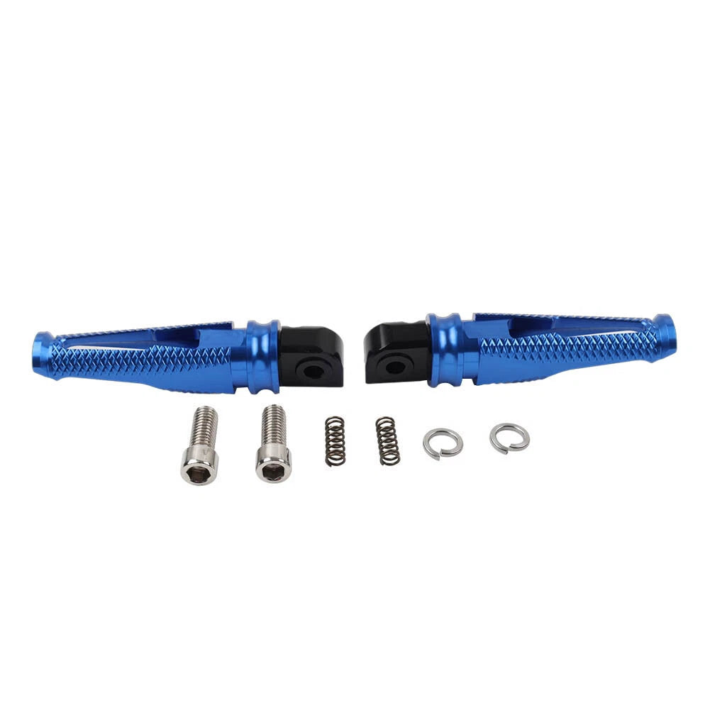 Blue Rear Passenger Foot Pegs for Yamaha YZF R1 R6 R1M R1S