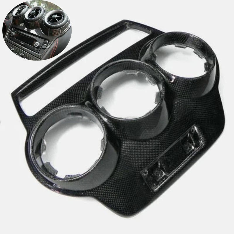 Real Carbon Fiber Central AC Vent Outlet Cover Replace For Ferrari F430 2005-09