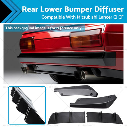 Rear Diffuser for Mitsubishi Lancer CJ CF Sedan Bumper (2010)