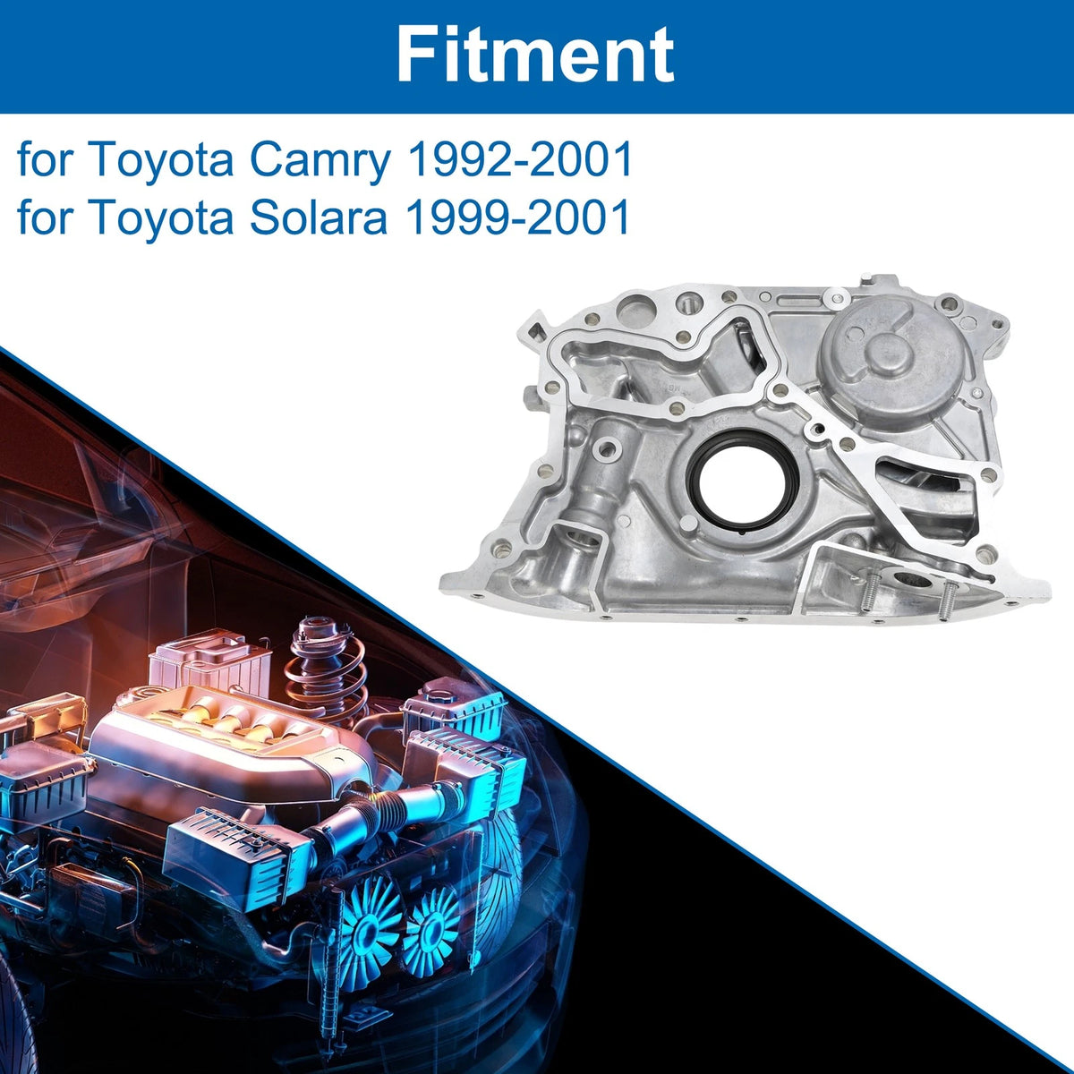 Engine Oil Pump for Toyota Camry 1992-2001 (2 x Pressure Pumps)