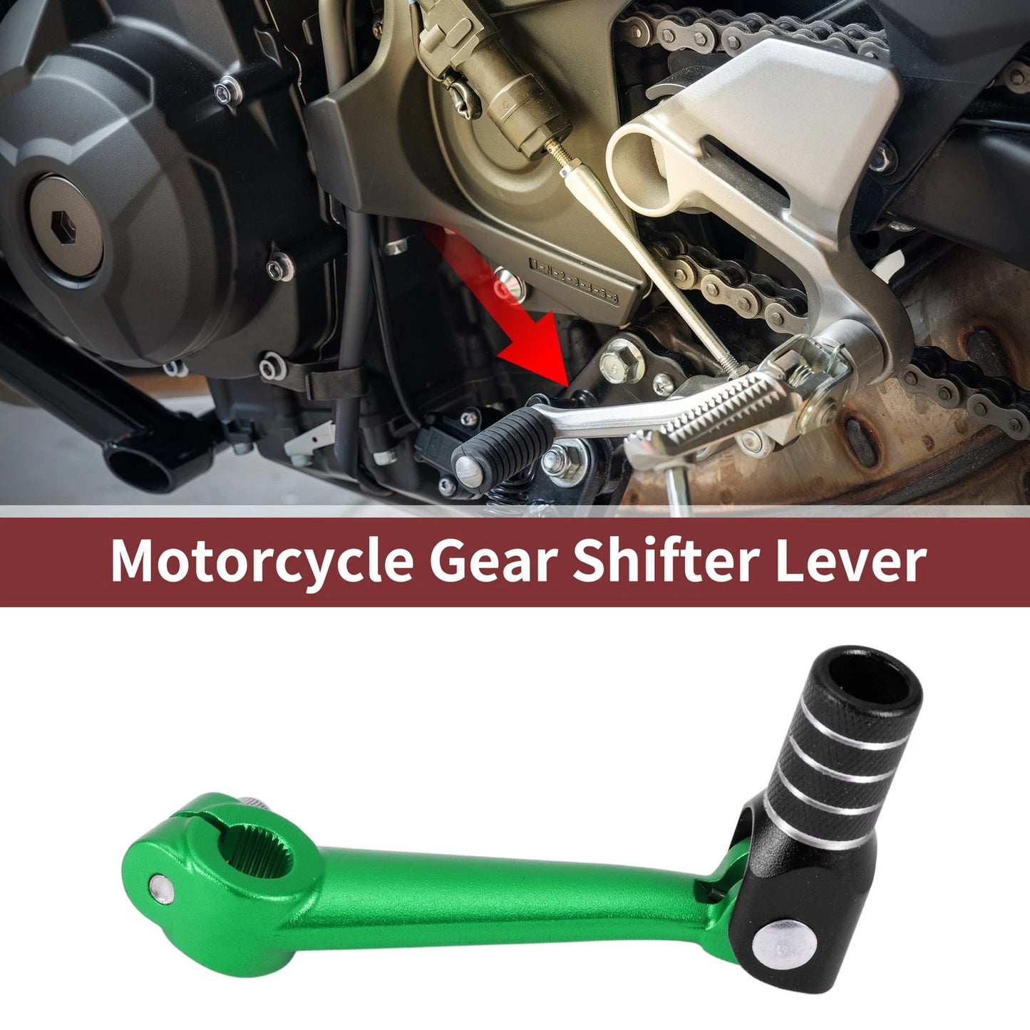 Folding Shifter Lever for Bosuer M5 Green Black Silver Tone